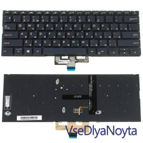 Клавіатури Клавиатуры ^/--/^ Клавиатура для ноутбука ASUS (UX /--/ 433 series) rus, black, без фрейма, подсветка клавиш ^_^^^ Клавіатура для ноутбука ASUS (UX /--/ 433 series) rus, black, без фрейму, підсвічування клавіш - фото фото фото