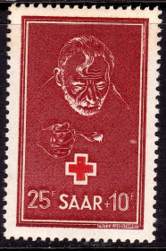 Веймарська республіка Веймарская республика ^/--/^ Германия - СААР / SAAR  1950 г MNH - КРАСНЫЙ КРЕСТ - ^_^^^ Німеччина - СААР / SAAR 1950 р MNH - Червоний КРЕСТ - фото фото фото