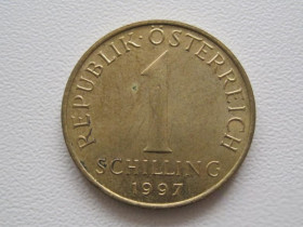 Австрія Австрия ^/--/^ Австрия 1 шиллинг 1997 года 20119 ^_^^^ Австрія 1 шилінг 1997 року - фото фото фото
