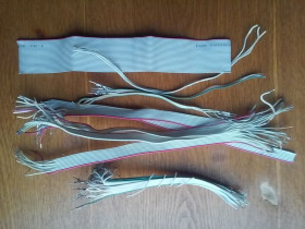 Інші радіокомпоненти Другие радиокомпоненты ^/--/^ Набор: 13 отрезков шлейфов    (плоский кабель) ^_^^^ Набір: 13 відрізків шлейфів (плоський кабель) - фото фото фото