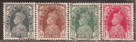 Індія Индия ^/--/^ Брит. Индия 1937 Sc.150-153 гаш. ^_^^^ Брит. Індія 1937 Sc.150-153 гаш. - фото фото фото