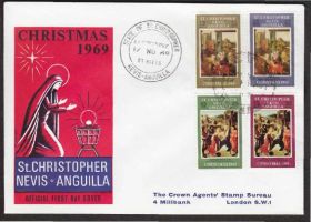Америка Америка ^/--/^ Сент-Кристофер Невис Ангилья 1969 ЖИВОПИСЬ КАРТИНЫ ИСКУССТВО ХУДОЖНИКИ ВОЗРОЖДЕНИЕ КПД Mi.195-198 ^_^^^ Сент-Крістофер Невіс Ангілія 1969 ЖИВОПИС КАРТИНИ МИСТЕЦТВА ХУДОЖНИКИ ВІДРОДЖЕННЯ ККД Mi.195-198 - фото фото фото