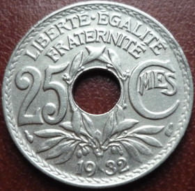 Франція Франция ^/--/^ Франция 25 сантимов 1932 эл/06 /--/ ф /--/ 0 ^_^^^ Франція 25 сантимів 1932 ел/06 /--/ ф /--/ 0 - фото фото фото