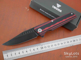 Ножі, мультітули Ножи, мультитулы ^/--/^ TRIVISA Orion-03 /--/ G, D /--/ 2 Blackwash, G /--/ 10 Black-Red, Tactical, Flipper, подшипник, EDC, Liner Lock ^_^^^ TRIVISA Orion-03 /--/ G, D /--/ 2 Blackwash, G /--/ 10 Black-Red, Tactical, Flipper, підшипник, EDC, Liner Lock - фото фото фото