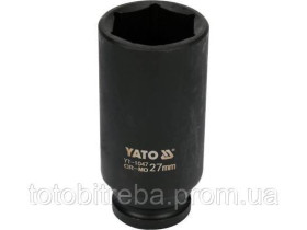 Викрутки Отвертки ^/--/^ Головка ударна довга 1/2&amp;quot; М /--/ 27 /--/ х /--/ 78 мм YATO YT-1047 ^_^^^ Головка ударная длинная 1/2&amp;quot; М /--/ 27 /--/ х /--/ 78 мм YATO YT-1047 - фото фото фото