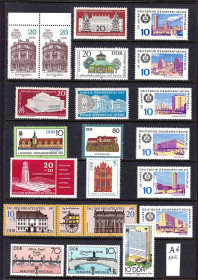 НДР, ФРН ГДР, ФРГ ^/--/^ Германия  ГДР / DDR  - Лот А 4 -  MNH - подборка - - архитектура ^_^^^ Німеччина НДР / DDR - Лот А 4 - MNH - добірка - архітектура - фото фото фото