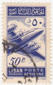 Ліван Ливан ^/--/^ Ливан  1953 г.№  499 гашеная ^_^^^ Ліван 1953 р. No 499 гашена - фото фото фото
