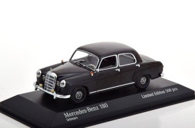 : Закордонні : Зарубежные ^/--/^ Minichamps 1:43  (Limited Edition 1 of 500) Mercedes-Benz 180 Ponton, W /--/ 120  (1955) black ^_^^^ Minichamps 1:43 (Limited Edition 1 of 500) Mercedes-Benz 180 Ponton, W /--/ 120 (1955) black - фото фото фото