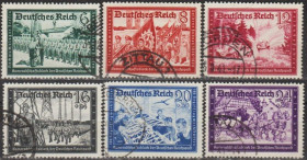 Третій Рейх (-) Третий Рейх (-) ^/--/^ 1941 - Рейх - Пошта Німеччини Mi.773-78 _гаш _32,0 € ^_^^^ 1941 - Рейх - Почта Германии Mi.773-78 _гаш _32,0 € - фото фото фото