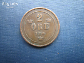 Швеція Швеция ^/--/^ Монета 2 эре Швеция 1896 ^_^^^ Монета 2 ери Швеція 1896 - фото фото фото