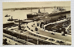 Листи, фото Письма, фото ^/--/^ Поштова картка Landing Stage Liverpool Пристань в Ліверпулі Великобританія dS /--/ 08 ^_^^^ Почтовая карточка Landing Stage Liverpool Пристань в Ливерпуле Великобритания dS /--/ 08 - фото фото фото