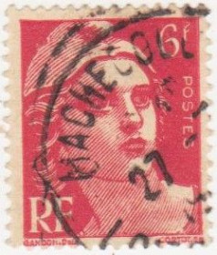 Франція Франция ^/--/^ Франция  1947  г. № 793 гашеная ^_^^^ Франція 1947 р. No 793 гашена - фото фото фото