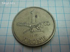 Данія Дания ^/--/^ 1 /--/ крона 1942 Данія ^_^^^ 1 /--/ крона 1942 Дания - фото фото фото