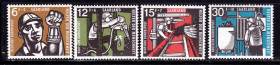 Інше Другое ^/--/^ СААР / SAAR  1957 г MNH - горнодобывающая промышленность и труд шахтеров ^_^^^ СААР / SAAR 1957 MNH - гірничодобувна промисловість і праця шахтарів - фото фото фото