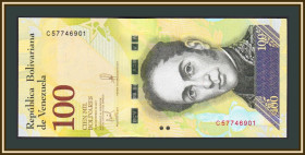 Венесуела Венесуэла ^/--/^ Венесуэла 100000 боливаров 2017 P-100   (100 /--/ e) UNC ^_^^^ Венесуела 100000 боліварів 2017 P-100 (100 /--/ e) UNC - фото фото фото