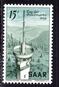 Інше Другое ^/--/^ СААР / SAAR  1956 г MNH - День почтовой марки ^_^^^ СААР / SAAR 1956 MNH - День поштової марки - фото фото фото