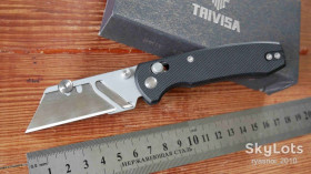 Ножі, мультітули Ножи, мультитулы ^/--/^ TRIVISA Utility Puppy-BG, Quick-Change Blade SK /--/ 5, G /--/ 10 Black, Ceramic Ball Bearing, Outdoor, EDC, Crossbar Lock - фото фото фото