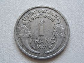 Франція Франция ^/--/^ Франция 1 франк 1947 года 24333 ^_^^^ Франція 1 франк 1947 24333 - фото фото фото