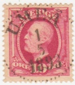 Інші країни Другие страны ^/--/^ Швеция 1891  г. № 43 гашеная ^_^^^ Швеція 1891 р. No 43 гашена - фото фото фото