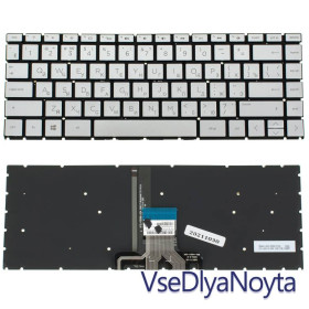Клавіатури Клавиатуры ^/--/^ Клавиатура для ноутбука HP (14-CM, 14-CK) rus, silver, без фрейма, подсветка клавиш ^_^^^ Клавіатура для ноутбука HP (14-CM, 14-CK) rus, silver, без фрейму, підсвічування клавіш - фото фото фото