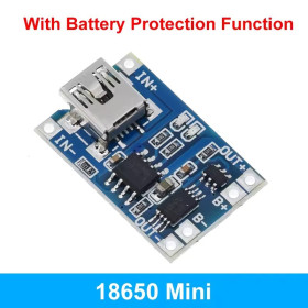 Плати Платы ^/--/^ Модуль заряда Li-ion аккумуляторов TP /--/ 4056 Mini-USB с защитой ^_^^^ Модуль заряду Li-ion акумуляторів TP /--/ 4056 Mini-USB з захистом - фото фото фото