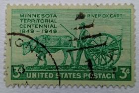 Північна Америка Северная Америка ^/--/^ США 1949 Территория Миннесоты, гашеная ^_^^^ 1949 — Територія Міннесоти, гашена - фото фото фото