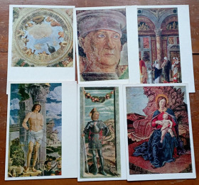 СРСР СССР ^/--/^ СССР открытки открытка  А. Мантенья ,  6 штук  /3/ ^_^^^ СРСР листівки А. Мантенья, 6 штук / 3 / - фото фото фото