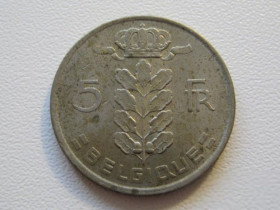 Бельгія Бельгия ^/--/^ Бельгия 5 франков 1975 года BELGIQUE 33099 ^_^^^ Бельгія 5 франків 1975 року BELGIQUE 33099 - фото фото фото