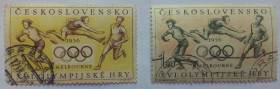 Чехословаччина Чехословакия ^/--/^ Чехословакия 1956 Олимпийские игры, Мельбурн, гашеные  (КЦ=2,5 евро) ^_^^^ Чехословаччина 1956 Олімпійські ігри, Мельбурн, гашені (КЦ = 2,5 євро) - фото фото фото