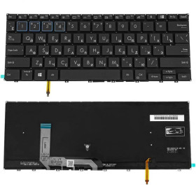 Клавіатури Клавиатуры ^/--/^ Клавиатура для ноутбука ASUS (B /--/ 7402 series) rus, black, без фрейма, подсветка клавиш ^_^^^ Клавіатура для ноутбука ASUS (B /--/ 7402 series) rus, black, без фрейму, підсвічування клавіш - фото фото фото