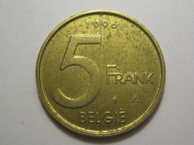 Бельгія Бельгия ^/--/^ Бельгия 5 франков 1996 года BELGI 3 /--/ П /--/ 764 ^_^^^ Бельгія 5 франків 1996 року BELGI 3 /--/ П /--/ 764 - фото фото фото