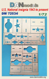 Інші Другие ^/--/^ Danmodel 72534 - трафарет для нанесения ОЗ для літаків США  з 1943 року по теперішній час. WW /--/ 2. 1/72 ^_^^^ Danmodel 72534 — трафарет для нанесения ОЗ для самолетов США с 1943 года по настоящее время. WW /--/ 2. 1/72 - фото фото фото