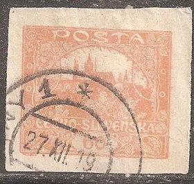 Чехословаччина Чехословакия ^/--/^ Чехословакия 1919 Sc.32 гаш. ^_^^^ Чехословаччина 1919 Sc.32 гаш. - фото фото фото