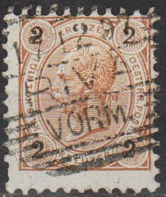 Австрія Австрия ^/--/^ 1890 - Австрія - Стандарт 2 Мі.51 _гаш ^_^^^ 1890 - Австрия - Стандарт 2 Ми.51 _гаш - фото фото фото