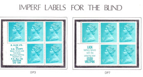 Інші країни Другие страны ^/--/^ Великобритания  стандарт  1971 г  MNH - HM QE-II - купон , отсуствие перф. - для слепых ^_^^^ Великобританія стандарт 1971 р MNH - HM QE-II - купон, відсування перф. - для сліпих - фото фото фото
