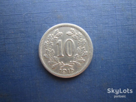 Австро-Угорщина Австро-Венгрия ^/--/^ Монета 10 геллеров Австро-Венгрия 1915 ^_^^^ Монета 10 геллерів Австро-Угорщина 1915 - фото фото фото