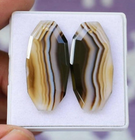 Агат Агат ^/--/^ Натуральный агат  пара 21 Ct  30 х 15 мм ^_^^^ Натуральний агат пари 21 Ct 30 х 15 мм - фото фото фото
