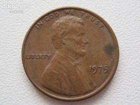 Обігові Обиходные ^/--/^ США 1 цент 1975 года #20523 ^_^^^ США 1 цент 1975 року #20523 - фото фото фото