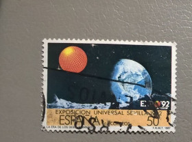 Освоєння космосу Освоение космоса ^/--/^ Испания Космос 1987 ^_^^^ Іспанія Космос 1987 - фото фото фото