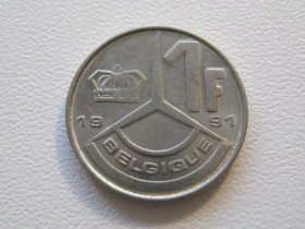 Бельгія Бельгия ^/--/^ Бельгия 1 франк 1991 года BELGIQUE 33068 ^_^^^ Бельгія 1 франк 1991 року BELGIQUE 33068 - фото фото фото