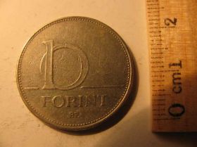Угорщина Венгрия ^/--/^ 10 Форинтов Угорщина Венгрия 1994 рік ^_^^^ 10 Форинтов Венгрия Венгрия 1994 год - фото фото фото
