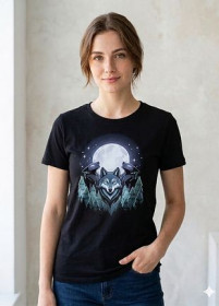 Футболки Футболки ^/--/^ Жіноча футболка з вовками teeturtle ^_^^^ Женская футболка с волками teeturtle - фото фото фото