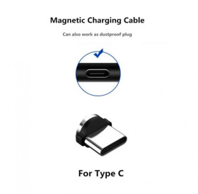 Кабелі Кабели ^/--/^ Конектор для магнітного кабелю Metal Magnetic 360 Type C ^_^^^ Коннектор для магнитного кабеля Metal Magnetic 360 Type C - фото фото фото