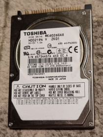 Жорсткі диски Жесткие диски ^/--/^ Нерабочий ide hdd 2.5 60 гб toshiba 5400 жесткий диск mk /--/ 6026 /--/ gax тошиба ata pata ^_^^^ Неробочий ide hdd 2.5 60 гб toshiba 5400 жорсткий диск mk /--/ 6026 /--/ gax тошиба ata pata - фото фото фото