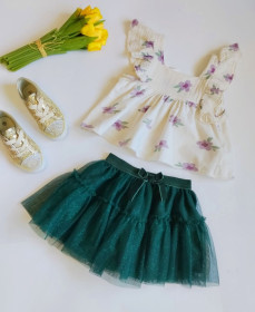Спідниці Юбки ^/--/^ Спідниця Пишна. Фатін. H&amp;M. Смарагд/ Блискітки.  2 роки . Ріст 92 см ^_^^^ Пишная юбка. Фатин. H&amp;M. Изумруд/ Блестки. 2 года. Рост 92 см - фото фото фото