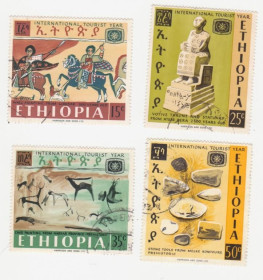 Ефіопія Эфиопия ^/--/^ Эфиопия 1967 г. № 638-641 гашеная серия ^_^^^ Ефіопія 1967 р. No 638-641 гашена серія - фото фото фото