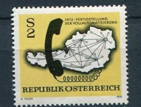 Австрія Австрия ^/--/^ Австрия /--/ 1972 Mi 1409 MNH Связь Телефон MNH ^_^^^ 1972 Mi 1409 MNH Зв'язок Телефон MNH - фото фото фото