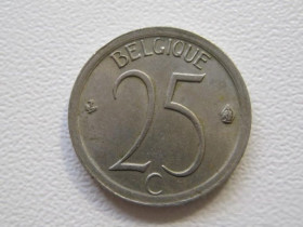 Бельгія Бельгия ^/--/^ Бельгия 25 сантимов 1968 года BELGIQUE 32932 ^_^^^ Бельгія 25 сантимів 1968 року BELGIQUE 32932 - фото фото фото