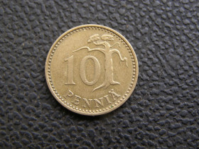 Фінляндія Финляндия ^/--/^ 10 пенни Финляндия 1973 г ^_^^^ 10 Пенні Фінляндія 1973 - фото фото фото