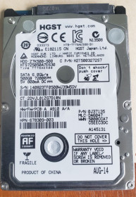 Жорсткі диски Жесткие диски ^/--/^ HDD 2&amp;apos;5 HGST Z /--/ 7 /--/ K /--/ 500-500  (17) ^_^^^ HDD 2&amp;apos;5 HGST Z /--/ 7 /--/ K /--/ 500-500 (17) - фото фото фото